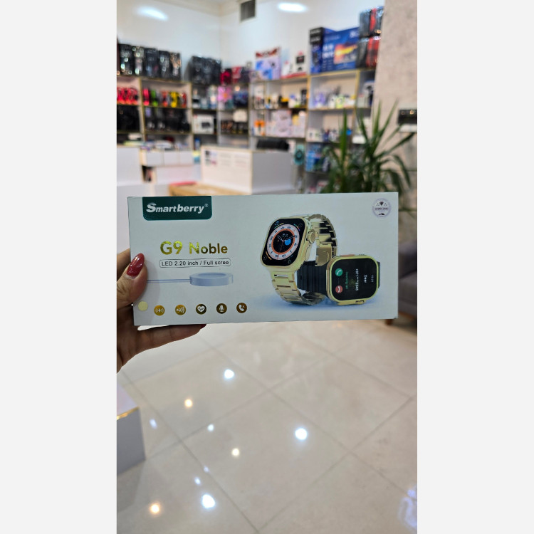 ساعت هوشمند smart berryمدلG9 nobel با دوبند فلزی و سیلیکونی