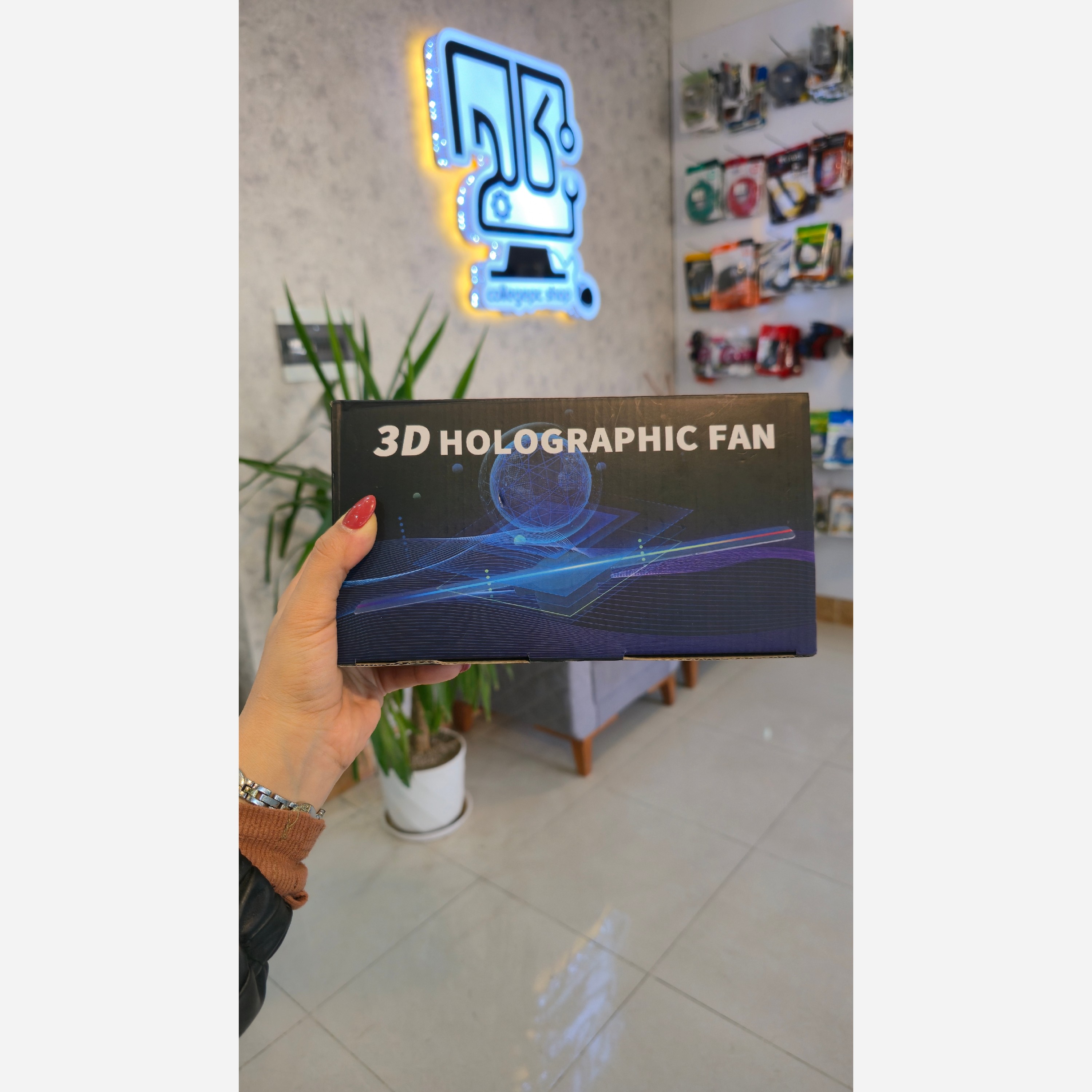 فن سه بعدی هولوگرافیک 42 اینچ نمایشگر تبلیغات سه بعدی
