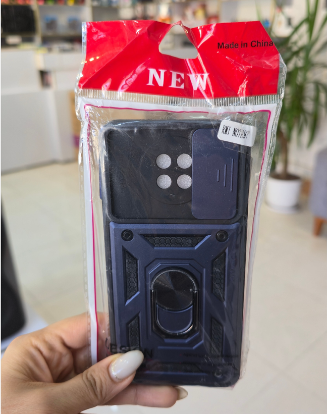 گارد گوشی شیائومی RMI NOTE 9Tبتمنی محافظ لنز کشویی و پاپ سوکت انگشتی