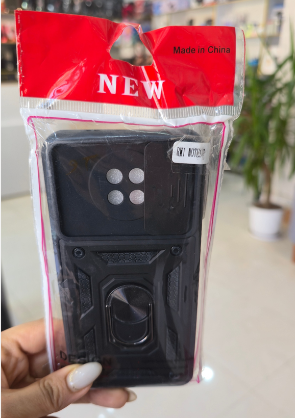 گارد گوشی شیائومی RMI NOTE 9Tبتمنی محافظ لنز کشویی و پاپ سوکت انگشتی