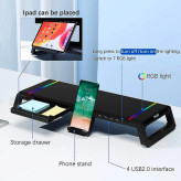 پایه نگهدارنده مانیتور تراست مدل TDESK دارای RGB