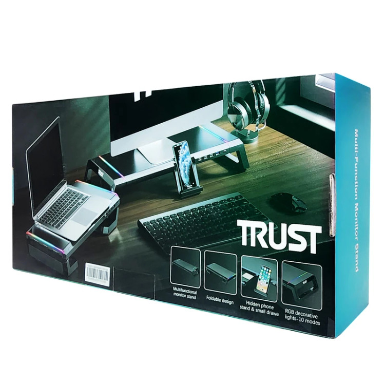 پایه نگهدارنده مانیتور تراست مدل TDESK دارای RGB