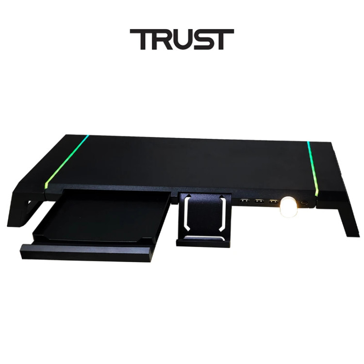 پایه نگهدارنده مانیتور تراست مدل TDESK دارای RGB