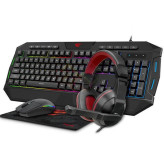 پک کیبورد و ماوس و هدست گیمینگ havit مدل HV-KB501CM